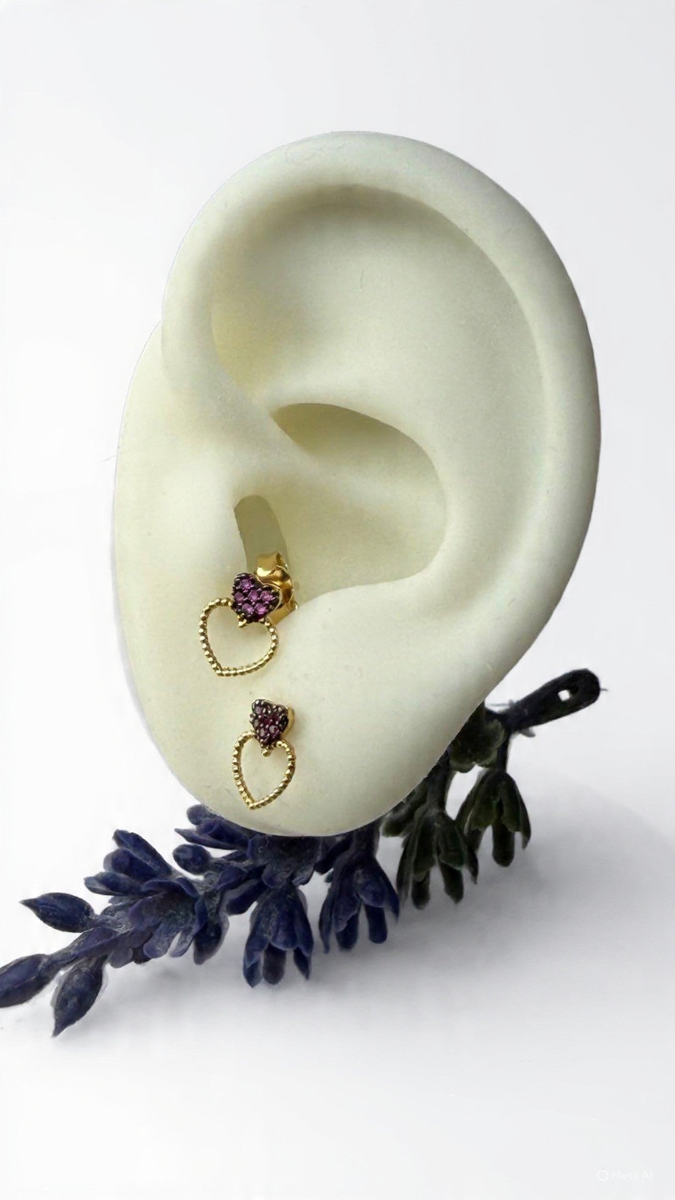 Aretes Corazón Zircon