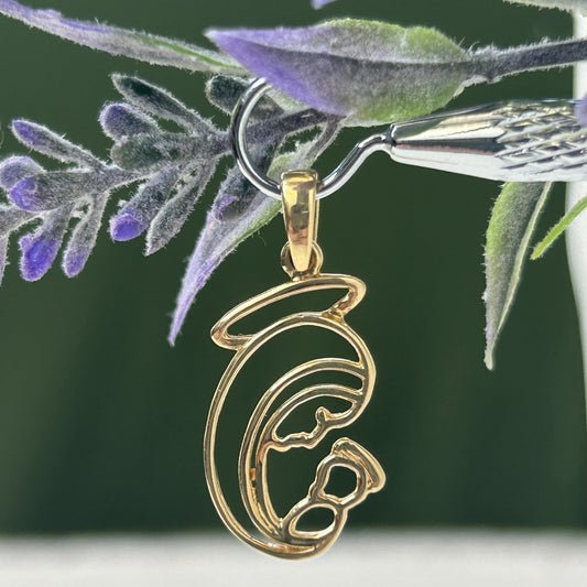 Pendiente Virgen María