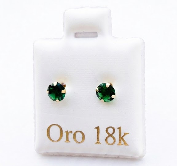 Green Zircon Earrings