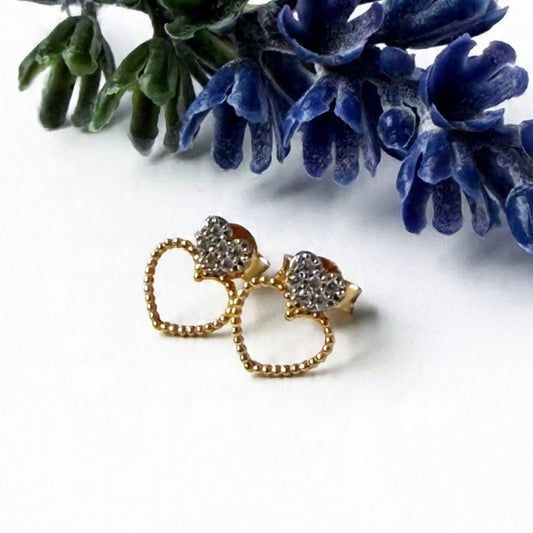 Aretes Corazón Zircon