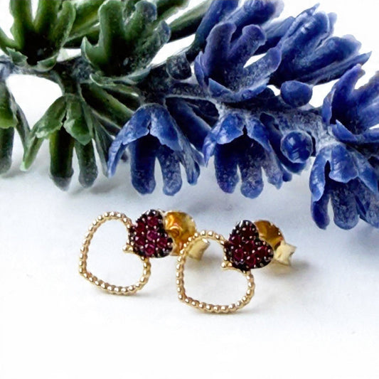 Aretes Corazón Zircon