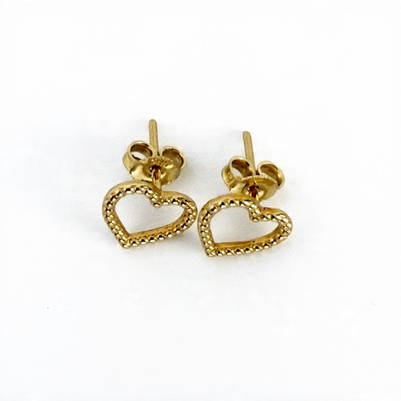 Aretes  Corazón Texturizados