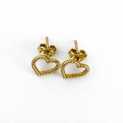 Aretes  Corazón Texturizados