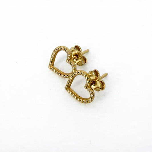 Aretes  Corazón Texturizados