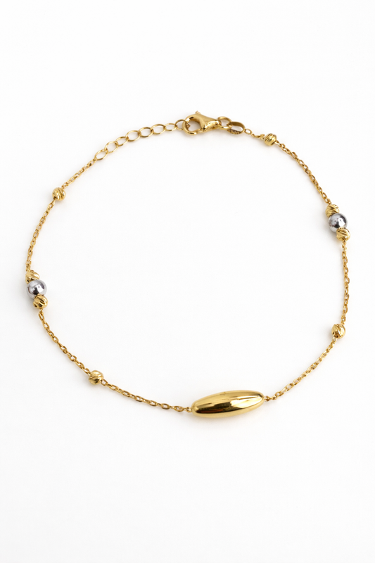 Pulsera Tubes Dos Oros