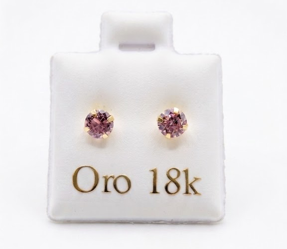 Pink Zircon Earring